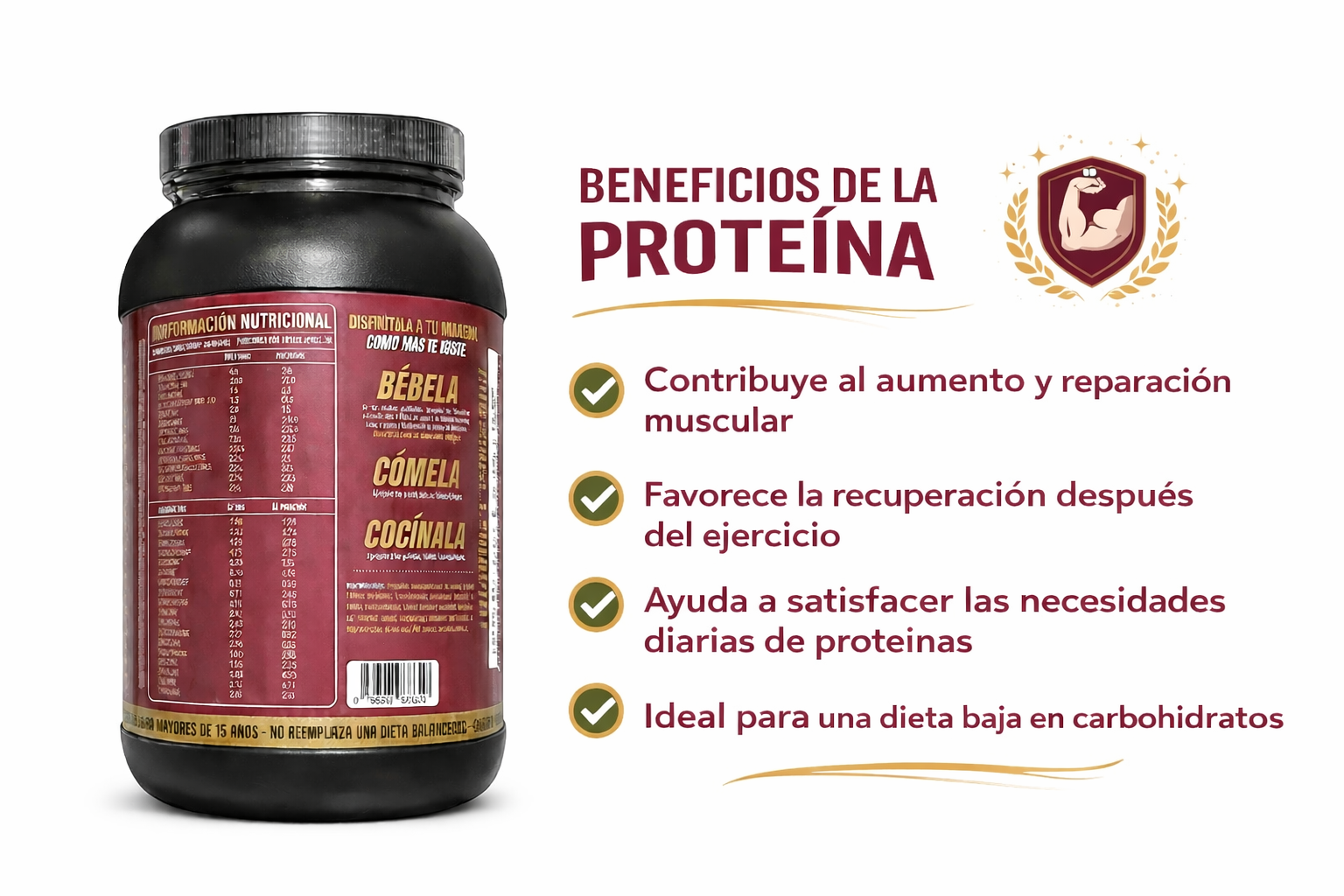 100% Whey Protein Professional – Nutrition Factory 1KG - Imagen 2